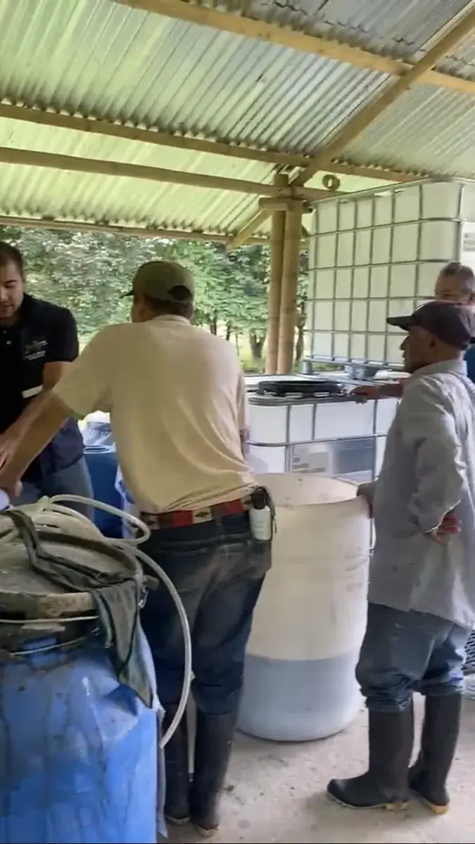 Detalle de los preparados en la biofábrica de la reserva